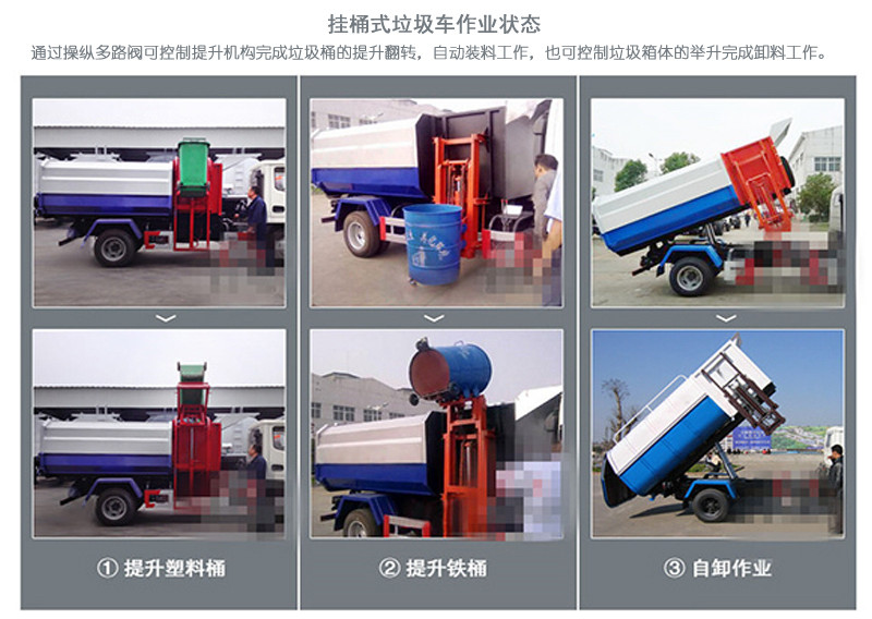 東風5方掛桶式垃圾車